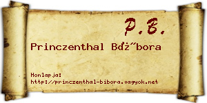 Princzenthal Bíbora névjegykártya